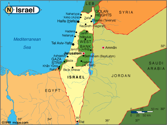 Israel Map 2008